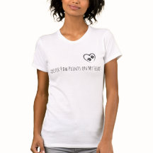 Paw Prints op mijn Hart Huisdier Memorial T-Shirt