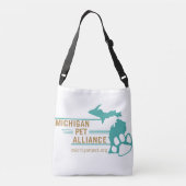 Paw Prints Paardenbloem Crossbody of Schoudertas Tas (Achterkant)