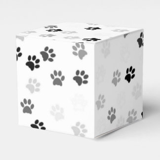 Paw Prints Party Favor Box voor Hondenliefhebbers Bedankdoosjes