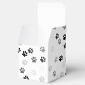 Paw Prints Party Favor Box voor Hondenliefhebbers Bedankdoosjes (Geopend)