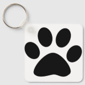 Paw Prints Pattern Dog Mom Gift Favor Christmas Sleutelhanger (Voorkant)
