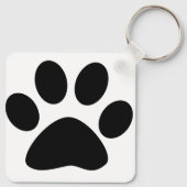 Paw Prints Pattern Dog Mom Gift Favor Christmas Sleutelhanger (Achterkant)