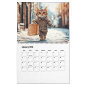 Paw Prints Pet Cat Photo Art Large Kalender (Feb 2026)