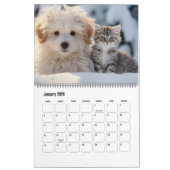 Paw Prints Pet Dog Photo Art Large Kalender (Jan 2026)