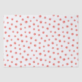 Paw Prints Pet Lover Gift Wrap Red Cat Dog Fun Tissuepapier (Voorkant)