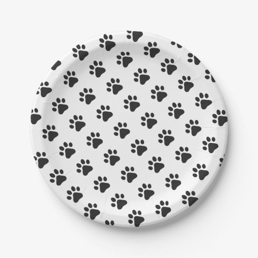 Paw Prints Pet Lovers Kat Hond Dierenplezier Papieren Bordje (Voorkant)