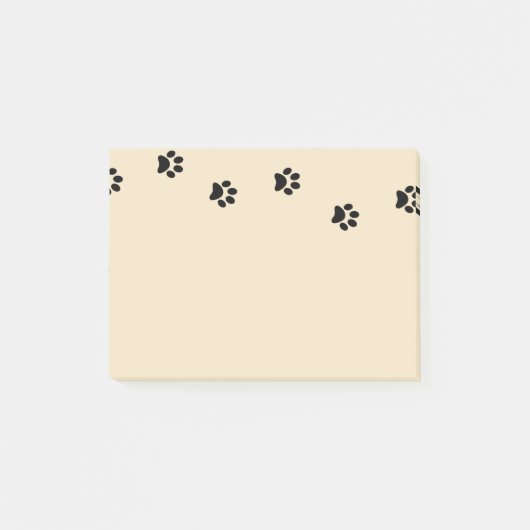 Paw Prints Post Het Notities Post-it® Notes (Voorkant)