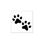 Paw prints rubberen stempel (Afrduk)