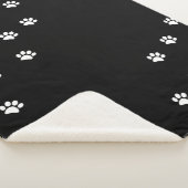 Paw Prints Sherpa Blanket Sherpa Deken (3/4)