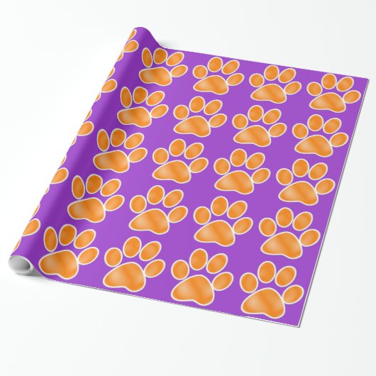 Paw Prints - SRF Cadeaupapier (Uitgerold)