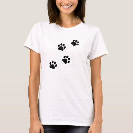 Paw prints t shirt