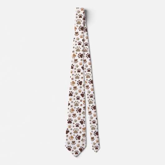 Paw Prints Tie Stropdas (Voorkant)