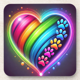 Paw Prints van Liefde onderzetter