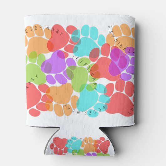 Paw Prints Veterinary Blikjeskoeler (Achterkant)
