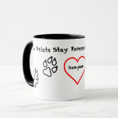 Paw Prints voor altijd Mok (Voorkant links)