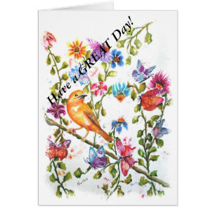 PAW PRINTS YELLOW BIRD