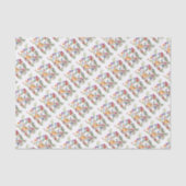 PAW PRINTS YELLOW BIRD TISSUEPAPIER (Voorkant)