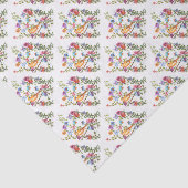 PAW PRINTS YELLOW BIRD TISSUEPAPIER (Detail)