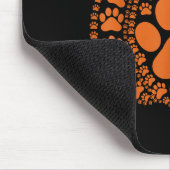 Paw Pumpkin Design Matching Halloween Thanksgiving Muismat (Hoek)