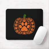 Paw Pumpkin Design Matching Halloween Thanksgiving Muismat (Met muis)