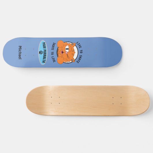 Paw Purralta Cartoon Cat Senor Gato Skateboard (Horizontaal)