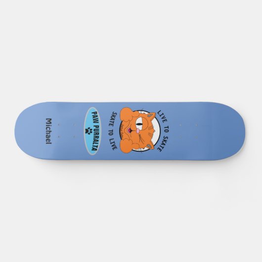 Paw Purralta Cartoon Cat Senor Gato Skateboard (Horizontaal)