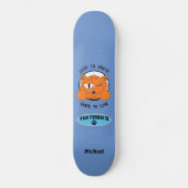 Paw Purralta Cartoon Cat Senor Gato Skateboard (Voorkant)