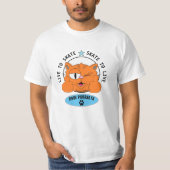 Paw Purralta Cartoon Cat Skateboarding T-Shirt (Voorkant)