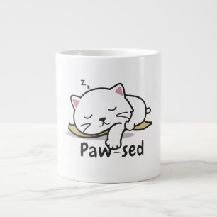 Paw-sed Kattenmok - Perfect voor Slokjes & Sluimer Grote Koffiekop