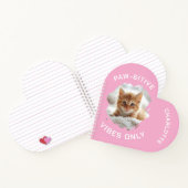 Paw-sensitive vibes alleen kat foto meisje notitieboek (Binnen)