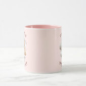 Paw-sensitive vibes alleen kat foto roze mok (Midden)