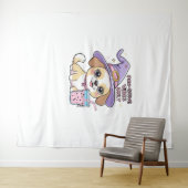 Paw-sensitive vibes Alleen Schattigee hond met bub Wandkleed (In Situ (horizontaal))