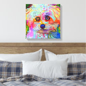 Paw-sensitive Vibes Stretched Canvas Afdrukken (Insitu (Slaapkamer))