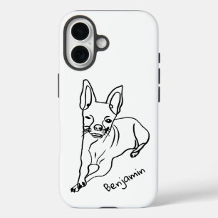Paw-sitief Schattige Chihuahua: Bewerk Jouw tekst! iPhone 16 Hoesje