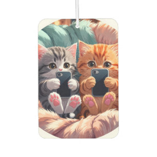 Paw-sitieve Vibes – Fluffy Kittens die Selfies mak Luchtverfrisser