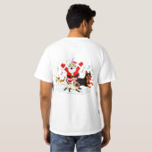 Paw-sitive Purr-suit: Santa’s Joyful Chase T-shirt (Achterkant volledig)