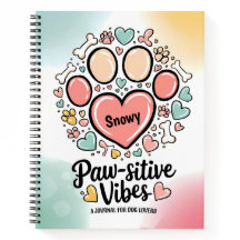 Paw-Sitive Vibes: een pasteldagboek voor Hondenlie