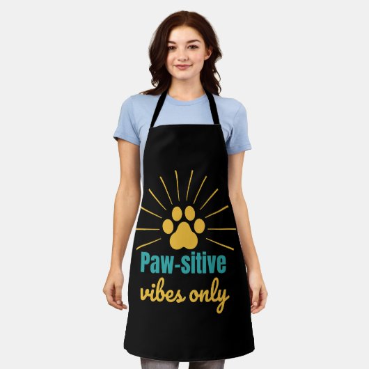 Paw-sitive Vibes Only cat lover Schort (Gedragen)