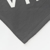 Paw Sitive Vibes Only Cat Photo Black Fleece Deken (Hoek)