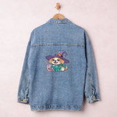 Paw-sitive Vibes Only – Schattigee hond met bubbel Denim Jacket (Hangar)