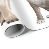 Paw-sitive Vibes Waterverf Dogs Wrapping Paper Cadeaupapier (Rol Hoek)