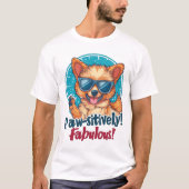Paw-sitively Fabulous Dog T-shirt (Voorkant)