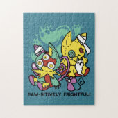 Paw-sitively Frightful | Monstrous Cats Halloween Legpuzzel (Verticaal)