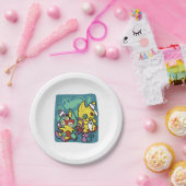 Paw-sitively Frightful | Monstrous Cats Halloween  Papieren Bordje (Feest)