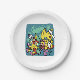 Paw-sitively Frightful | Monstrous Cats Halloween  Papieren Bordje