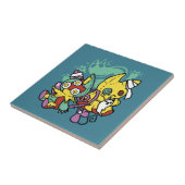 Paw-sitively Frightful | Monstrous Cats Halloween Tegeltje (Zijkant)