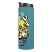 Paw-sitively Frightful | Monstrous Cats Halloween Thermosbeker (Geroteerd rechts)