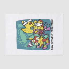 Paw-sitively Frightful | Monstrous Cats Halloween  Tissuepapier