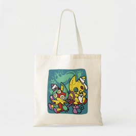 Paw-sitively Frightful | Monstrous Cats Halloween  Tote Bag