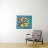 Paw-sitively Frightful | Monstrous Cats Halloween  Wandkleed (In Situ (horizontaal))